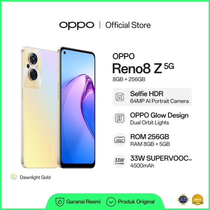 Gambar OPPO Reno8 Z 5G 8/256GB Smartphone (Garansi Resmi) - Gold dari Laris Store15_NEW undefined Tokopedia