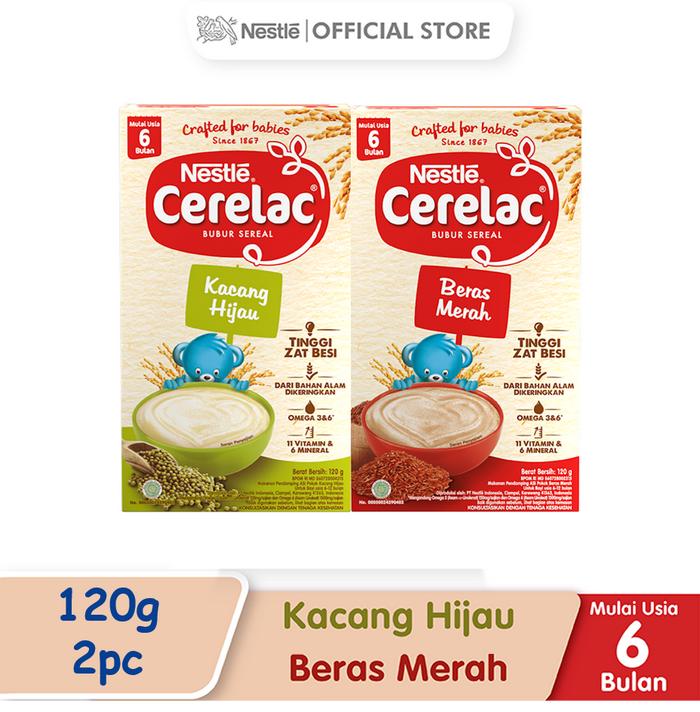 Gambar Cerelac Bubur Bayi Instant 6-12 Bulan-Kacang Hijau+Bubur Bayi Instant dari meli sandi undefined Tokopedia