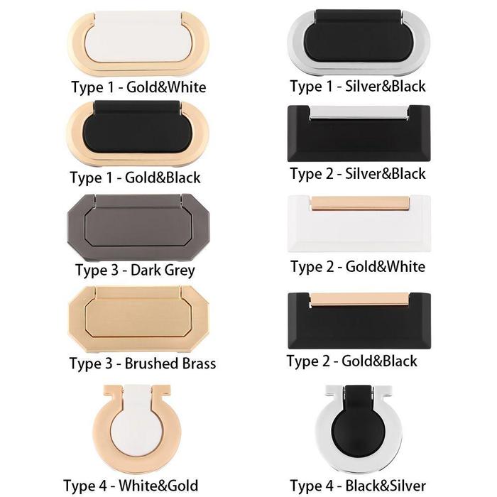 Gambar Handle Pintu YVE Mewah Flip Furniture Hardware Lemari Kabinet Tarikan dari NABILAfashiion undefined Tokopedia