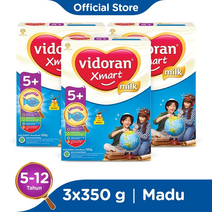 Gambar Vidoran Xmart 5+ Imun Up Susu Formula All Variant [350 g/3 Pcs] - Exp dari cika27135 undefined Tokopedia