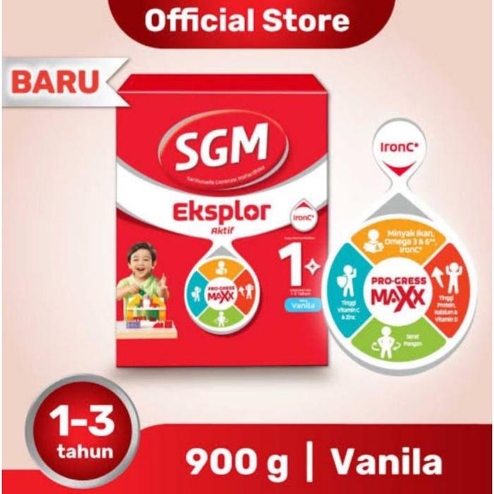 Gambar SGM Eksplor 1+ Progress Maxx Rasa Vanilla dan Madu 900gr (**) dari cika27135 undefined Tokopedia