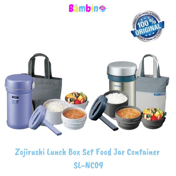 Jual promo Zojirushi Lunch Box Set Food Jar Container SL-NC09