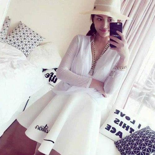 Gambar Long Sleeved Cross Fashion Top Two Way 25725 - White dari Ai Lingerie undefined Tokopedia