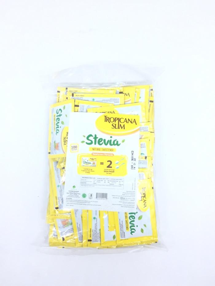 Gambar Tropicana Slim Stevia Sweetener (100X2,6Gr) Terlaris dari Meg@ Bintang undefined Tokopedia