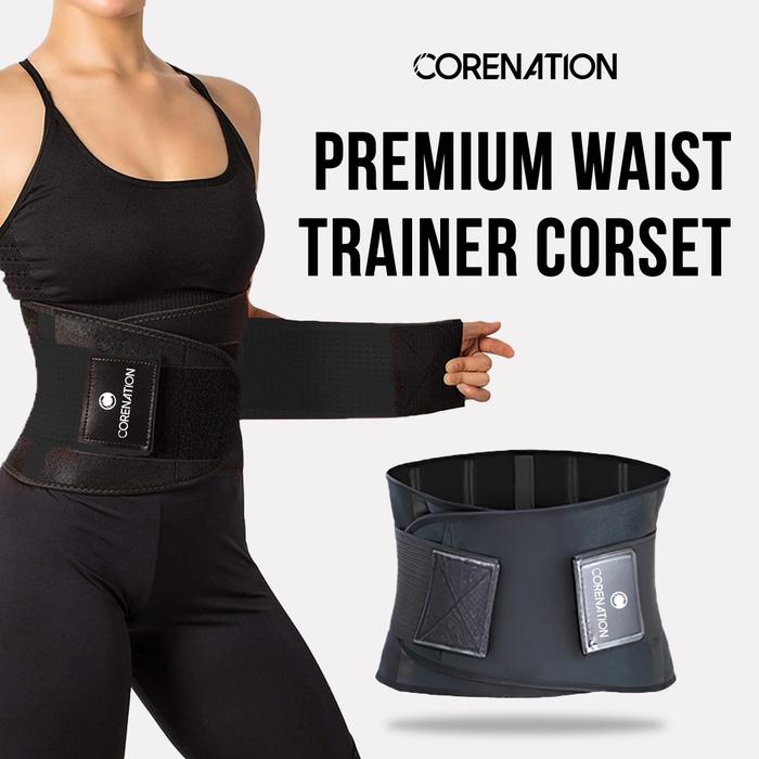 Jual CoreNation Premium Waist Trainer Corset Slim Waist Trimmer