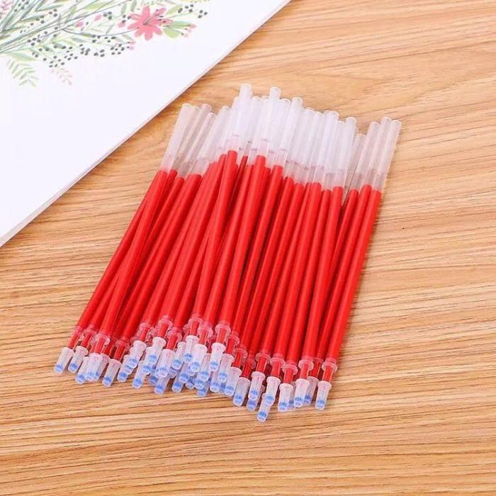 Gambar Pulpen Gel Standard Pen Tinta 0.5mm cair Alat Tulis Sekolah Kantor - Refill Merah dari Stationery Cerdas undefined Tokopedia