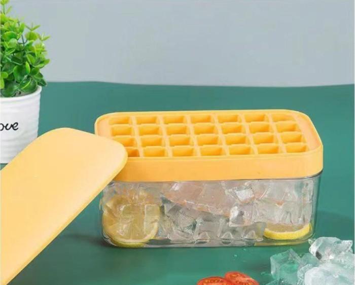 Gambar Cetakan Es Batu dengan Wadah Box Ice Cube Maker Tempat Es Batu Box Es - Tipe 28 dari Lockgamerz Electronic undefined Tokopedia