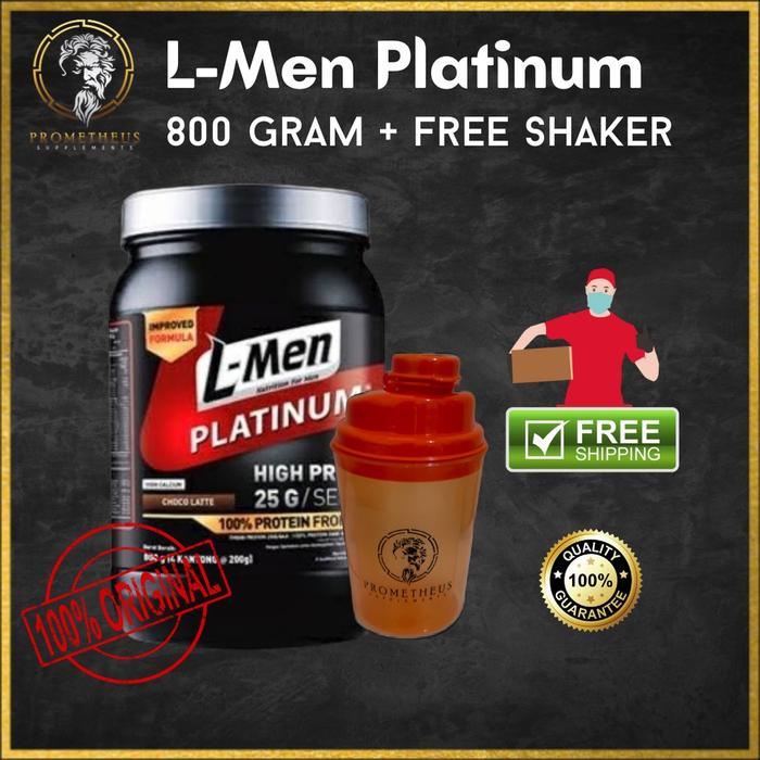 Gambar L-Men L Men Lmen Platinum Whey Protein Isolate 800 Gram - Suplemen dari Nibelle Official undefined Tokopedia