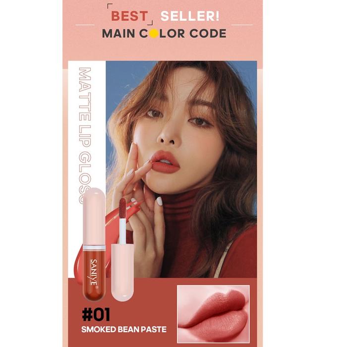 Gambar SANIYE BPOM Waterproof Mini Kapsul Lip Matte Lip Cream - 04 dari Kathlee Beauty undefined 4 Tokopedia