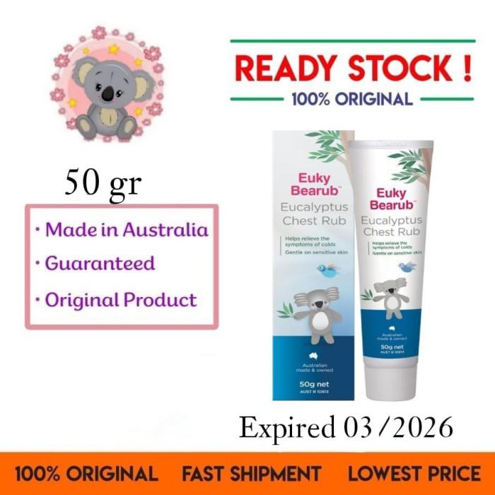 Jual Euky Bearub Baby Rub Eucalyptus Chest Rub 50gr ORI Aussie