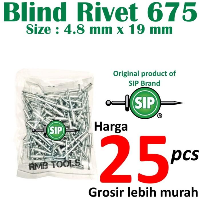 Jual Paku Rivet 675 4.8x19 mm SIP Rifet Ripet (RS675) - x50Pcs - Kota ...
