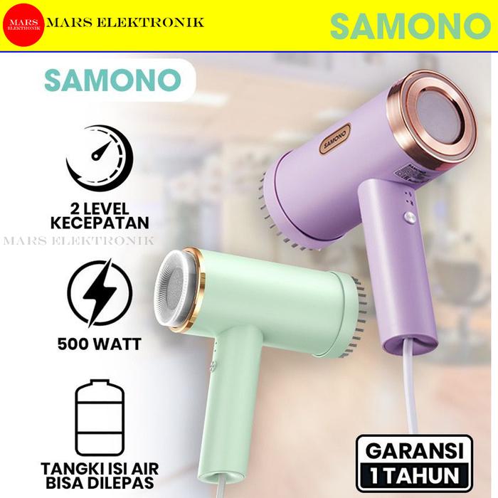 Gambar SAMONO SETRIKA UAP -GSG120 - SAMONO GARMENT SW GSG120 STEAMER IRON - GREEN dari Mars elektronik undefined Tokopedia