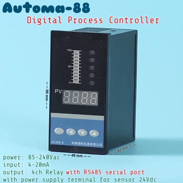 Jual Digital Controller input 4-20mA out 4ch Relay with RS485 serial p ...
