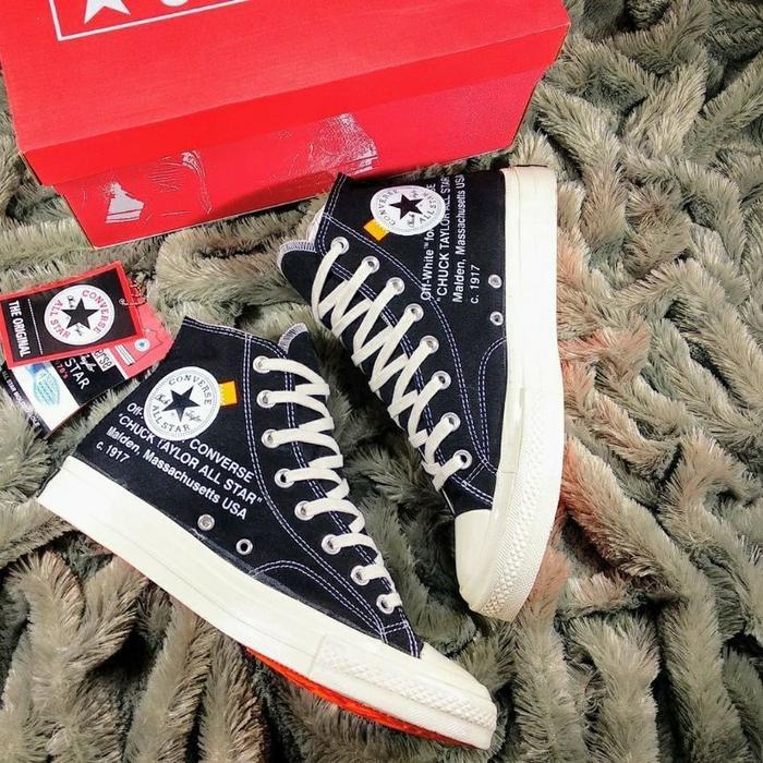 Jual sepatu converse 70s High Black X Off-White OriginalConverse