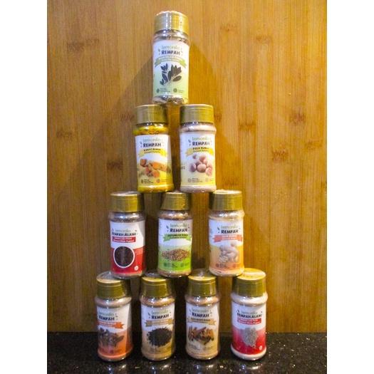 Gambar BUMBU REMPAH LEMONILO - REMPAH BUBUK ALAMI TANPA MSG - PALA BUBUK - - Jahe Bubuk 40gr dari bintang1 store undefined Tokopedia
