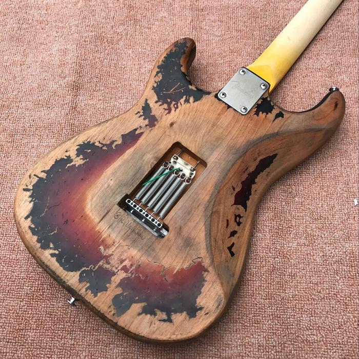 Gambar ZD High quality Relic electric guitar SRV style Alder body wi dari zidan83 undefined Tokopedia