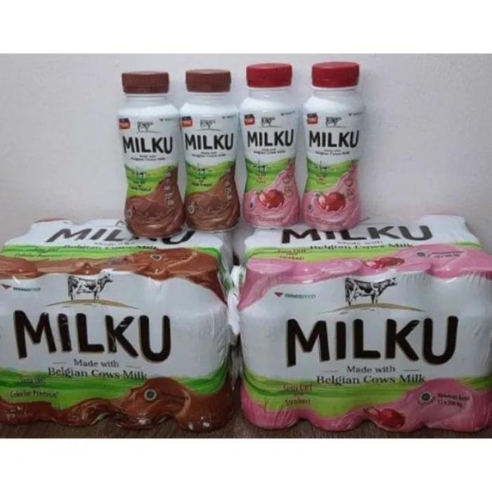 Gambar MILKU SUSU UHT BOTOL 1DUS ISI 12 200ML dari sasikirana-shop undefined Tokopedia
