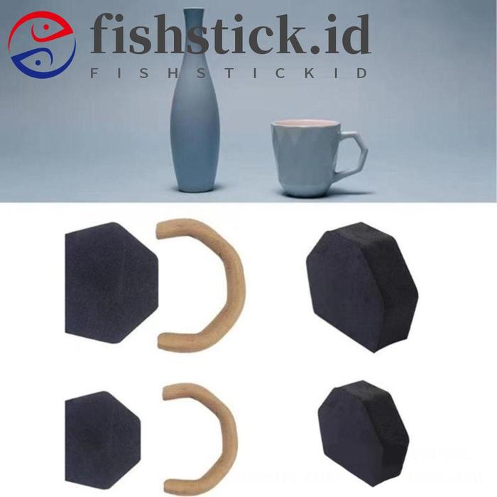 Gambar FISHSTICK Handle Cetakan Mangkok Cangkir Teh Bentuk Patung Stripping C dari timunstoore undefined Tokopedia