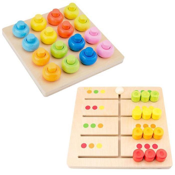 Gambar Youn Montessori Toy Color Matching Game Papan Belajar Anak Mainan dari rinadshop6 undefined Tokopedia