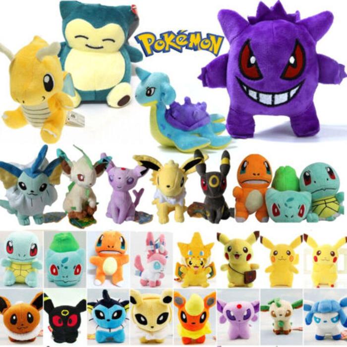 Gambar 30cm Mainan Pokemon Go Pikachu Eevee Squirtle Plush Stuffed Toy Gifts dari siska7162839 undefined Tokopedia