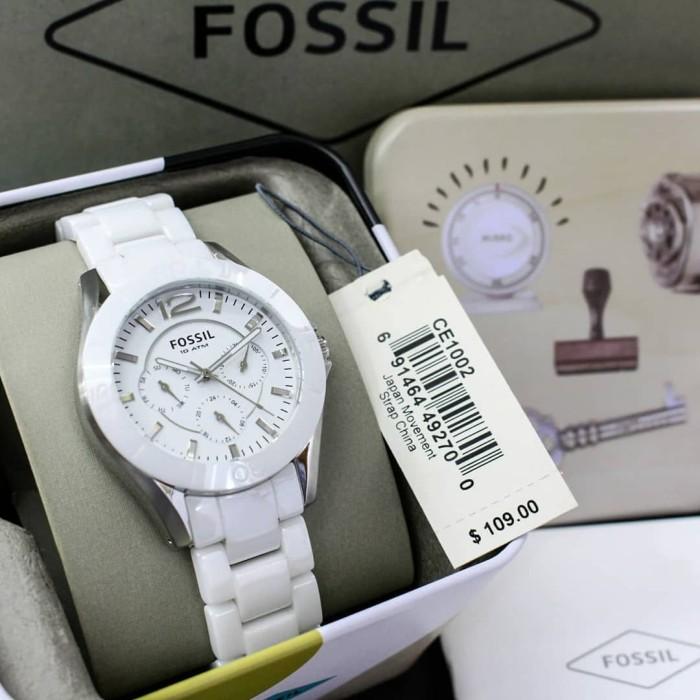 Jual Jam Tangan Wanita Fossil Ce1002 Keramik Original Berkualitas