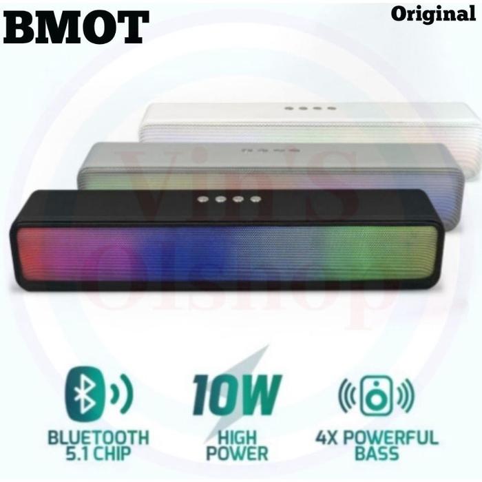 Gambar Speaker BMOT BMO 08 Bluetooth 5.1 RGB Led Multimedia HiFi Soundbar dari Shake for the Sound undefined Tokopedia