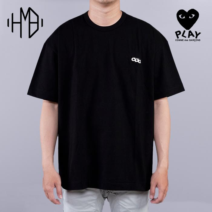 Gambar Comme Des Garcons CDG Patch Oversized Tee - Black, S dari Hm8 Streetwear undefined Tokopedia