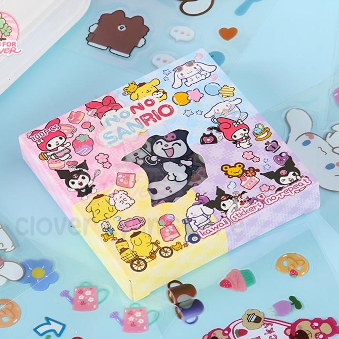 Gambar STICKER CUTE CHARACTER SMALL BOX ISI 100 cfc - NONO SRIO MIX S dari CforClover Slime undefined Tokopedia