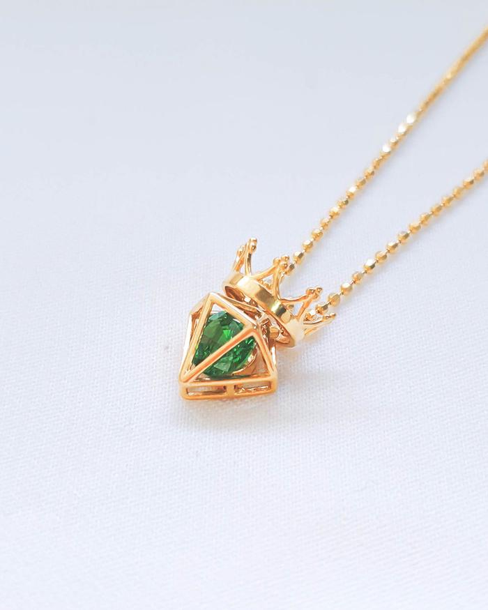 Gambar KALUNG MRICAN BIRTHSTONE-KVAYGBKBTB-8K - YELLOW GOLD-MAY dari BKD Online Shop undefined Tokopedia