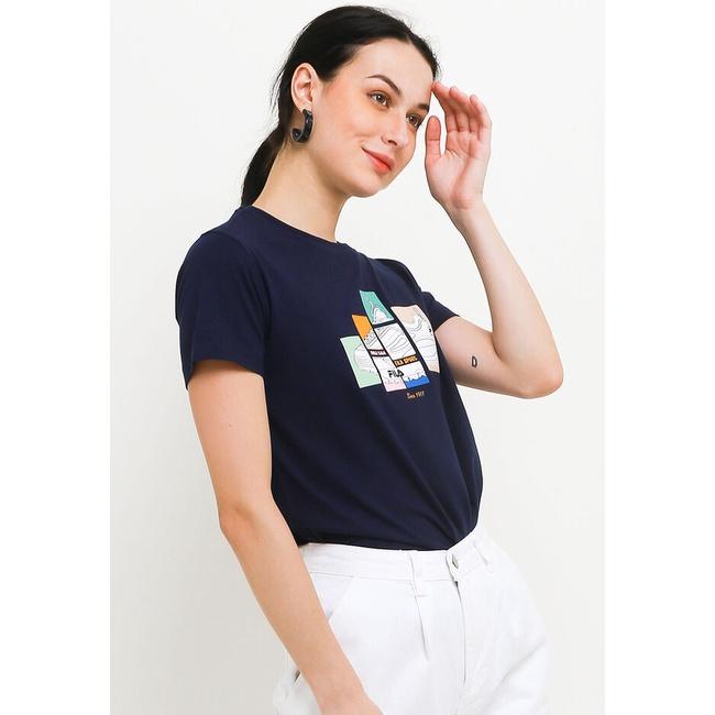 Gambar Fila Kaos Wanita Kisara - Navy dari salam rezeki undefined Tokopedia