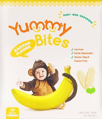 Gambar Yummy Bites for baby - Banana Flavor dari Chubby Baby Jakarta undefined Tokopedia