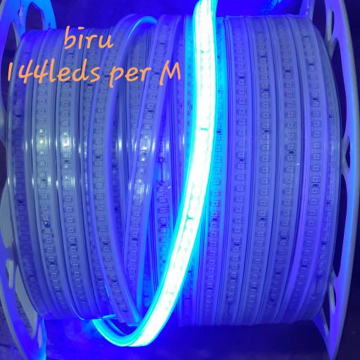 Gambar Lampu Led strip 2835 smd 144leds per meter biru khusus meteran - Biru dari Sumber Jaya Lighting undefined Tokopedia