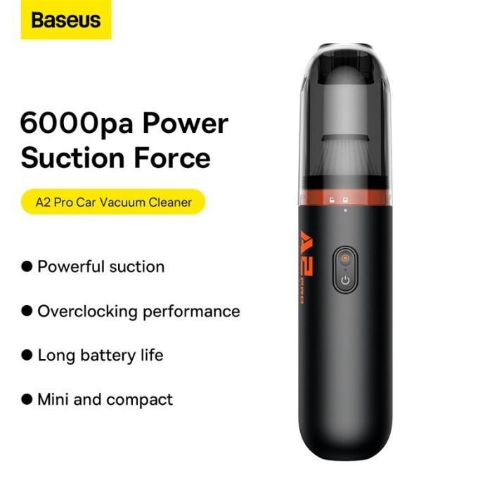 Gambar BASEUS A2Pro Car Vacuum Cleaner (6000pa) VCAQ04 vacum mobil a2 pro - Hitam dari AksesoriSuper undefined Tokopedia