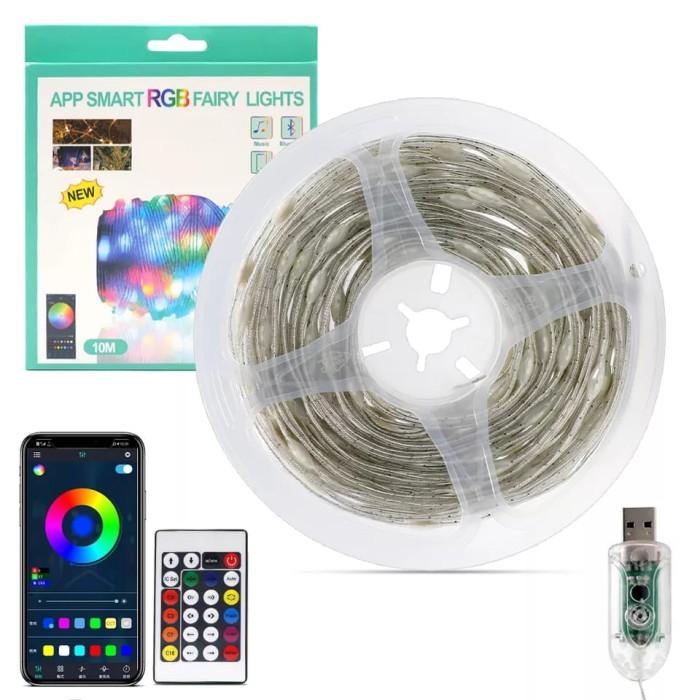 Gambar LAMPU STRIP RGB 2835 220V 10 METER / LED WARNA WARNI 8 MODE + FLASHER - RGB BLUETOOTH dari Sumber Jaya Lighting undefined Tokopedia