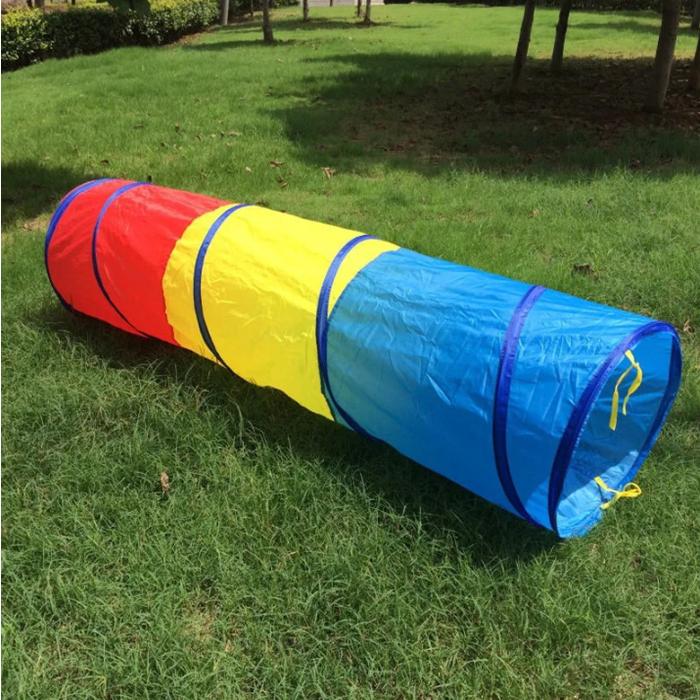 Gambar Mainan Edukasi Anak Terapi Motorik Kasar Terowongan Foldable Tunnel - Tunnel Pink dari Kumboid undefined Tokopedia