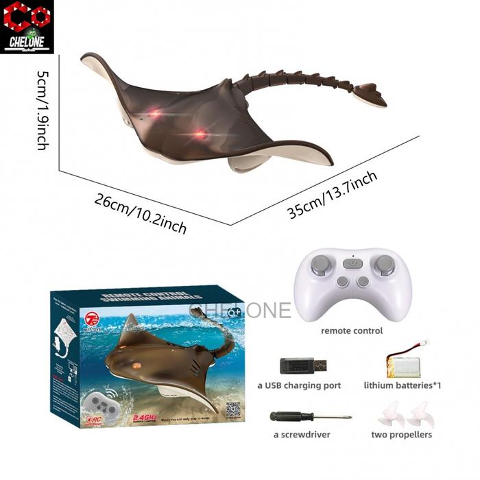 Gambar Mainan Robot Ikan Pari Simulasi Ikan Remote Control Untuk Anak - Ikan Pari dari ChelOne undefined Tokopedia