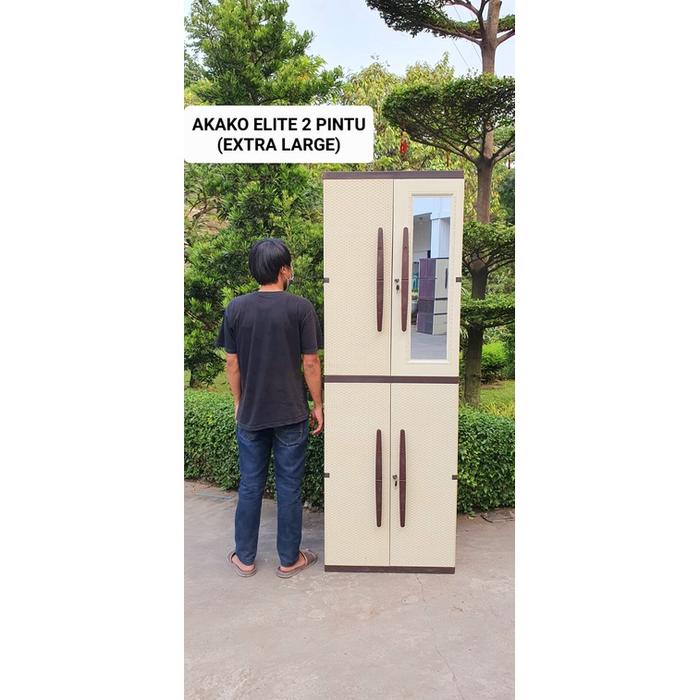 Gambar Lemari Pakaian Baju Plastik Lp3P Super Jumbo Besar Akako Elite 3 Pintu - lp2p-elite(XL) dari jamesel undefined Tokopedia