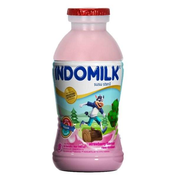 Gambar Indomilk Susu Steril Rasa Stroberi Botol 190ml dari keychanies undefined Tokopedia