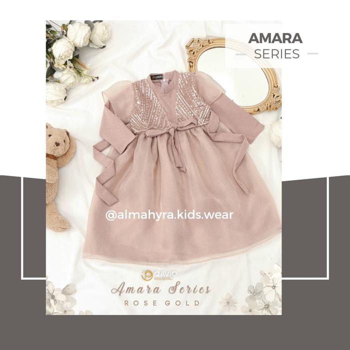 Gambar READY STOCK - GAMIS ONLY Dress Pesta Gamis Anak Amara Series By Qavio - Rose Gold, 8y dari Almahyra Kids Wear_NEW undefined Tokopedia