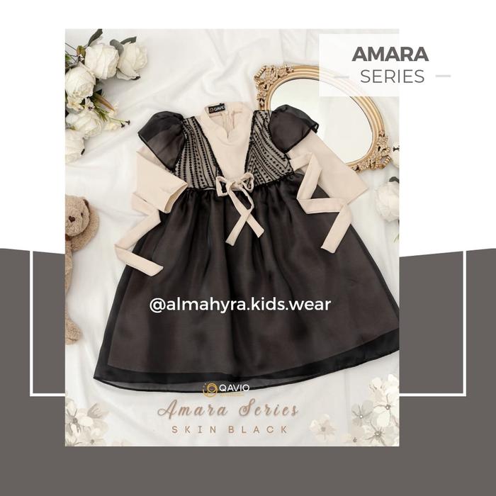 Gambar READY STOCK - GAMIS ONLY Dress Pesta Gamis Anak Amara Series By Qavio - Skin Black, 5y dari Almahyra Kids Wear_NEW undefined Tokopedia