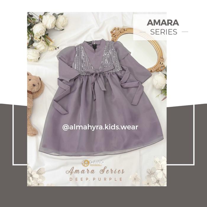 Gambar READY STOCK - GAMIS ONLY Dress Pesta Gamis Anak Amara Series By Qavio - Deep Purple, 1y dari Almahyra Kids Wear_NEW undefined Tokopedia