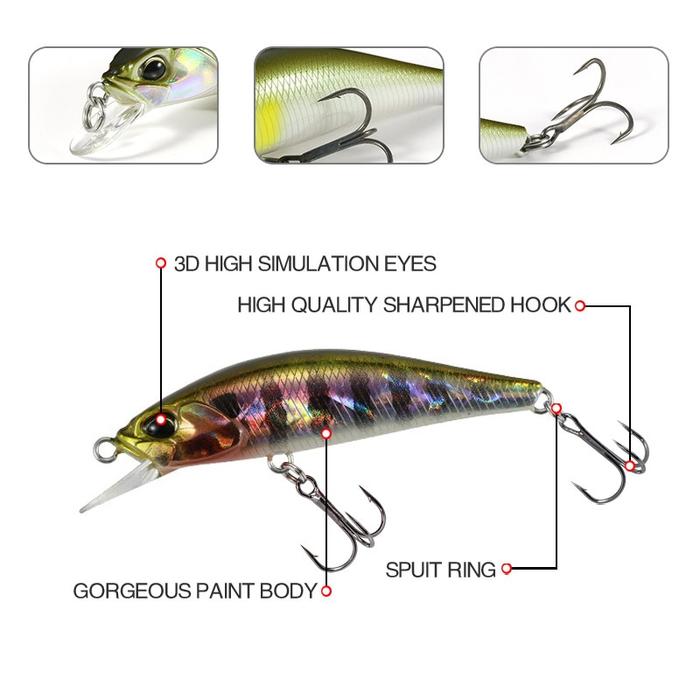 Gambar YC Spearhead Ryuki 50S Takumi Long Casting Minnow Fishing Lures dari yuracuan undefined Tokopedia