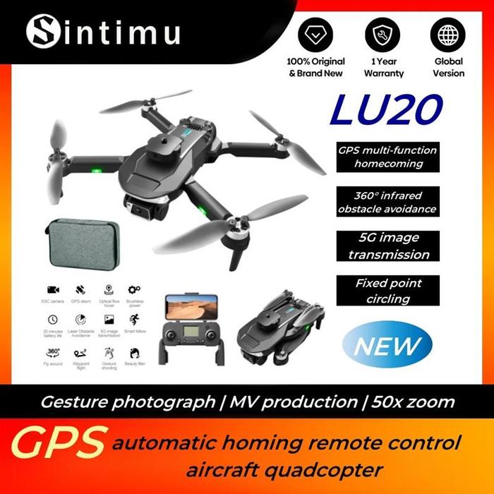 Gambar CN New LU20 Rc Max Brushless 8K HD Dual Camera GPS Drone 360 O dari cuanduduk undefined Tokopedia