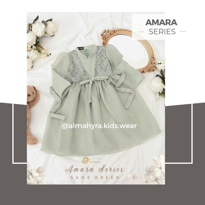 Gambar READY STOCK - GAMIS ONLY Dress Pesta Gamis Anak Amara Series By Qavio - Sage Green, 1y dari Almahyra Kids Wear_NEW undefined Tokopedia