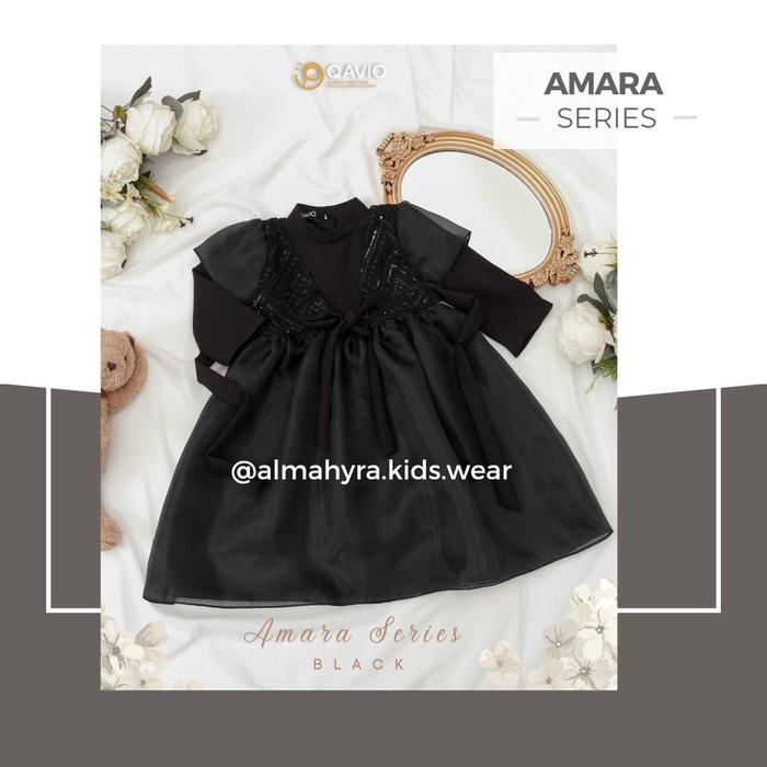 Gambar READY STOCK - GAMIS ONLY Dress Pesta Gamis Anak Amara Series By Qavio - Black, 2y dari Almahyra Kids Wear_NEW undefined Tokopedia
