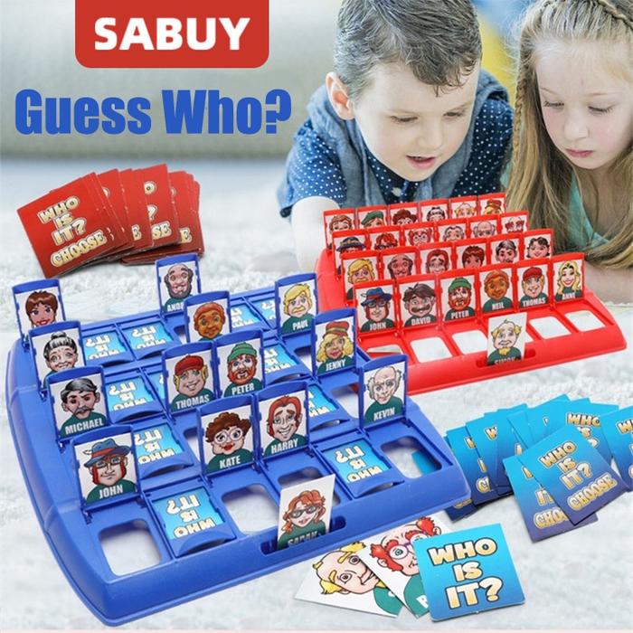 Gambar Guess who I am toy board game card puzzle Lubang Buku guess game Buku dari liaastu undefined Tokopedia