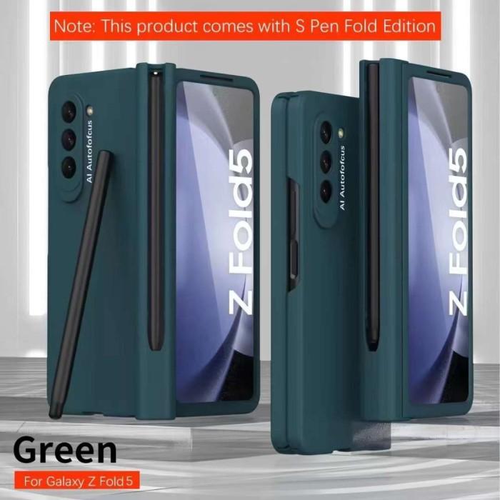 Gambar ORIGINAL CASE Z FOLD 5 CASING ZFOLD 5 HINGE S PEN HOLDER FULL PROTECT - Hijau dari Galaxy Store Acc undefined Tokopedia