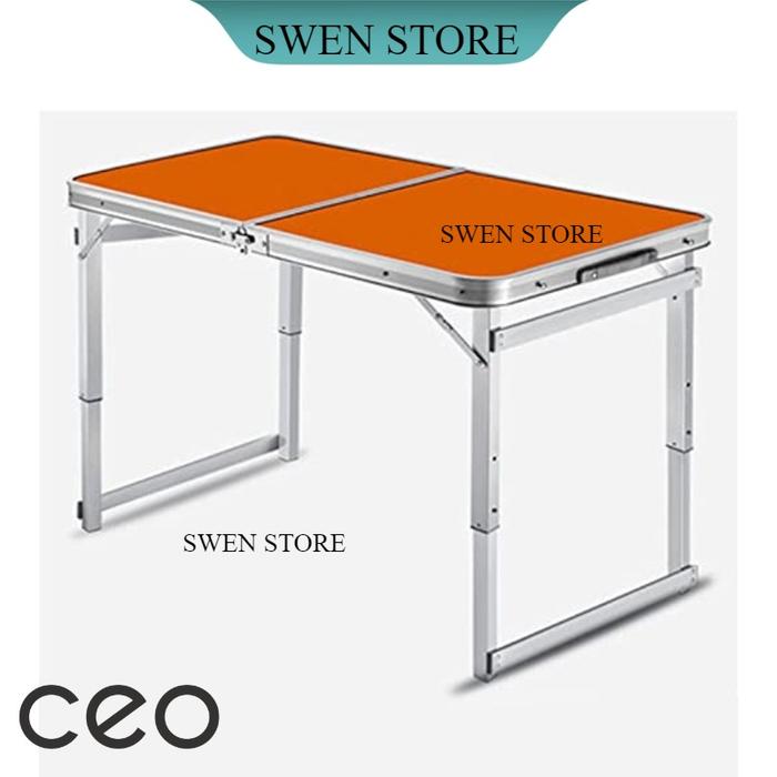 Gambar Meja Lipat Portable / Meja ukuran 60 x 120 cm / 80 x 50cm meja lipet - Orange, 80x50cm dari SWEN STORE undefined Tokopedia