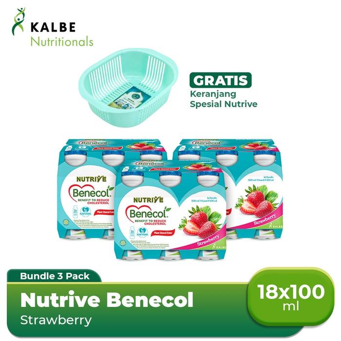 Gambar Nutrive Benecol Strawberry 3 Banded Free Keranjang Nutrive dari annisa faihaa undefined Tokopedia