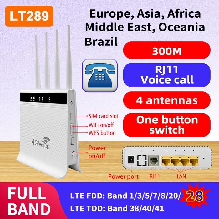 Gambar KR RJ11 Voice Function 300Mbps Unlocked Networking 3G Wireless dari karbe undefined Tokopedia